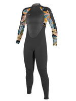 O'Neill Womens Epic 3/2mm Wetsuit - Black Demiflor - 2023 10S Womens summer wetsuits