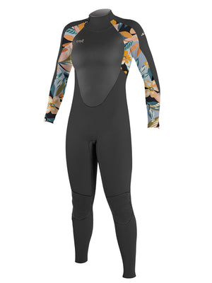 
                  
                    Load image into Gallery viewer, O&amp;#39;Neill Womens Epic 3/2mm Wetsuit - Black Demiflor - 2023 10S Womens summer wetsuits
                  
                