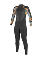 O'Neill Epic 4/3MM BZ Womens Wetsuit - Black Demifloral - 2024 12 Womens winter wetsuits