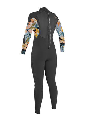 
                  
                    Load image into Gallery viewer, O&amp;#39;Neill Epic 4/3MM BZ Womens Wetsuit - Black Demifloral - 2024 Womens winter wetsuits
                  
                