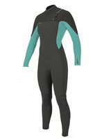 O'Neill Womens Hyperfreak 4/3+MM CZ Wetsuit - Raven Opal - 2024 Womens winter wetsuits