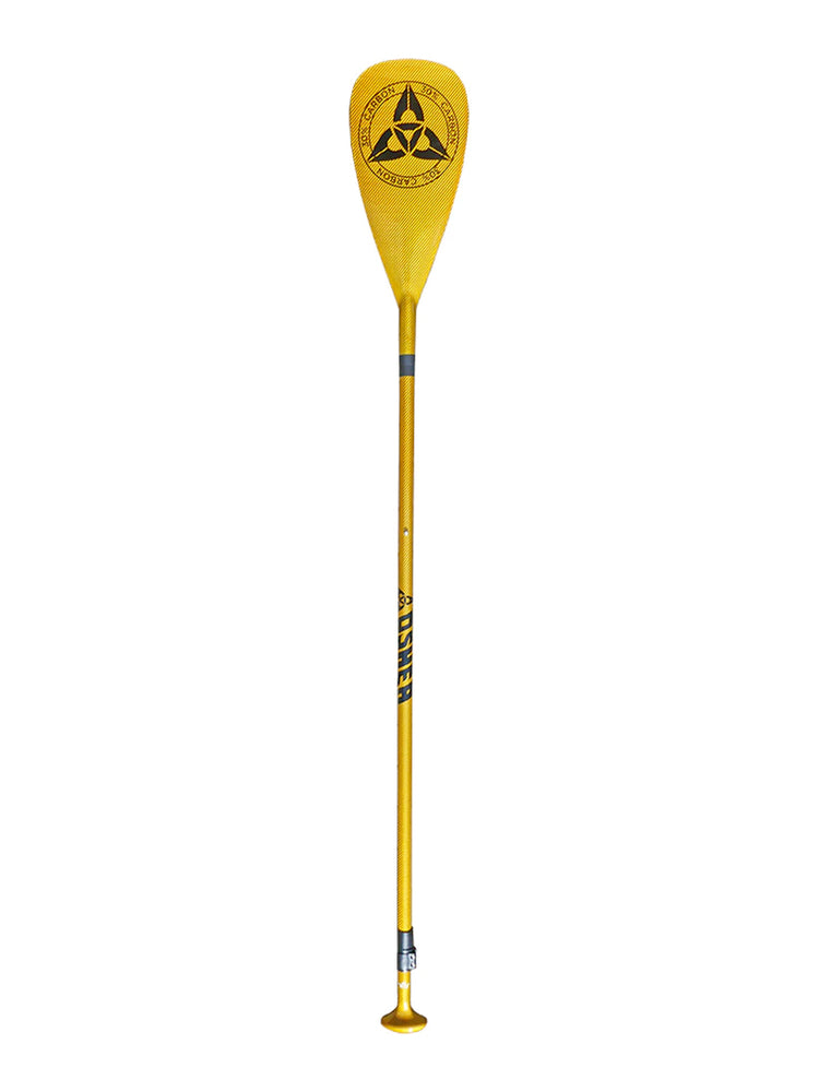 O'shea 30% Carbon 3 Piece Adjustable SUP Paddle - Gold SUP Paddles