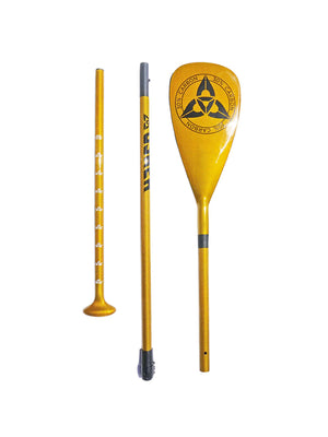 
                  
                    Load image into Gallery viewer, O&amp;#39;shea 30% Carbon 3 Piece Adjustable SUP Paddle - Gold SUP Paddles
                  
                