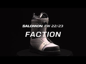 
                  
                    Load and play video in Gallery viewer, SALOMON FACTION SNOWBOARD BOOTS - BLACK RAINY DAY - 2024
                  
                