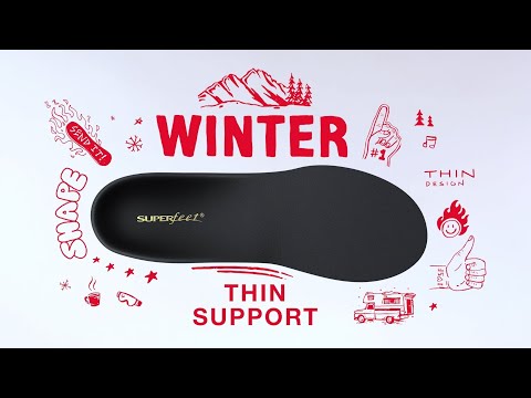 
                  
                    Load and play video in Gallery viewer, SUPERFEET WINTER THIN SUPPORT INSOLE
                  
                