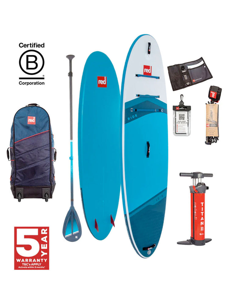 2024 Red Paddle Co Ride MSL 10'8 Inflatable SUP Package Hybrid Tough 10'6 Inflatable SUP Boards
