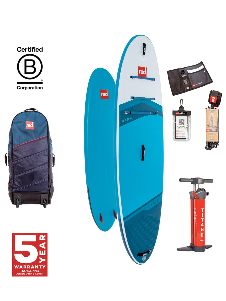 2025 Red Paddle Co Ride 10'8 Inflatable SUP Package – Boardwise