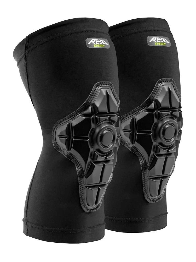 REKD ENERGY KNEE GASKETS BLACK SKATEBOARD PADS