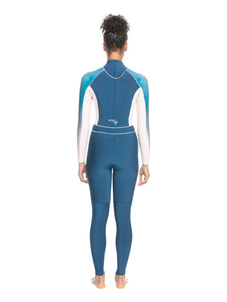 Roxy Womens Rise 3/2mm GBS Wetsuit - Iodene Blue - 2023 Womens summer wetsuits