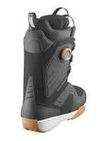 SALOMON DIALOGUE LACE SJ BOA SNOWBOARD BOOTS - BLACK WHITE - 2024 SNOWBOARD BOOTS