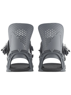 
                  
                    Load image into Gallery viewer, SALOMON HOLOGRAM SNOWBOARD BINDINGS - GRAY PINSTRIPE - 2024 SNOWBOARD BINDINGS
                  
                