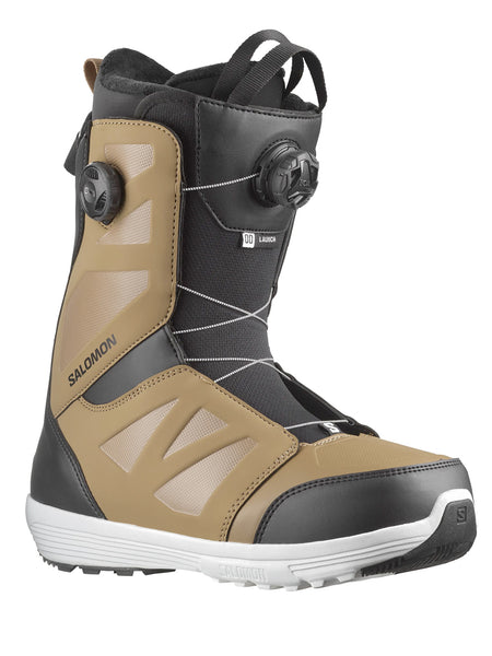 SALOMON LAUNCH BOA SJ BOA SNOWBOARD BOOTS - SEPIA TINT - 2024