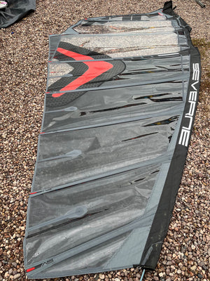 
                  
                    Load image into Gallery viewer, 2023 Severne NCX 6.5m2 black Used windsurfing sails
                  
                