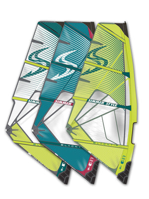 
                  
                    Load image into Gallery viewer, 2025 Simmer Black Tip Sail 5.9m2 New windsurfing sails
                  
                
