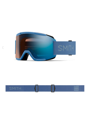 SMITH SQUAD SNOWBOARD GOGGLE TRUE BLUE BLUE MIRROR 2025