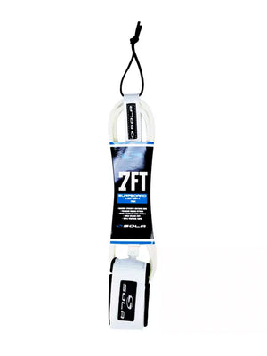 
                  
                    Load image into Gallery viewer, Sola 7FT 7MM Surfboard Leash White Leashes
                  
                