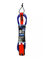 Sola 8FT 7MM Surfboard Leash Blue Leashes