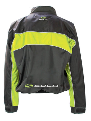 
                  
                    Load image into Gallery viewer, Sola Charge Taped Adults Spray Top - Black Green Spray tops
                  
                