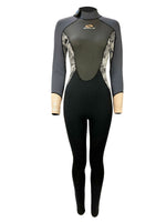 Sola Womens Ignite 3/2mm Wetsuit - Grey Floral - 2023 Womens summer wetsuits