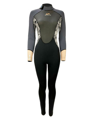 
                  
                    Load image into Gallery viewer, Sola Womens Ignite 3/2mm Wetsuit - Grey Floral - 2023 Womens summer wetsuits
                  
                