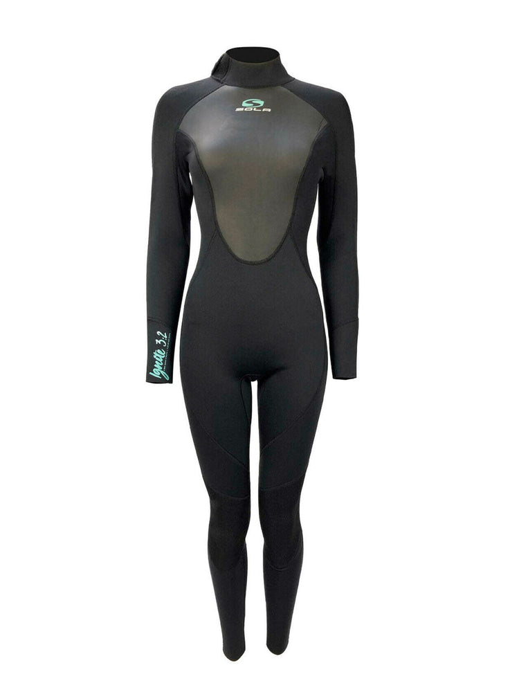 
                  
                    Load image into Gallery viewer, Sola Womens Ignite 3/2mm Wetsuit - Black - 2023 Womens summer wetsuits
                  
                