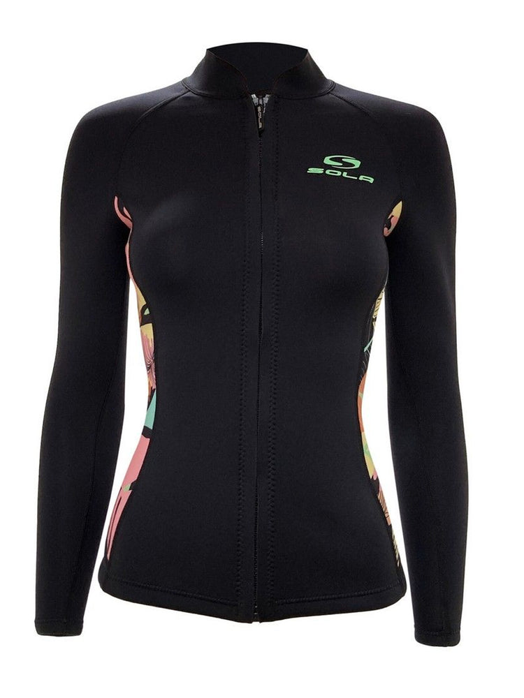 Sola Womens Ignite 2mm Front Zip Neoprene Wetsuit Jacket - 2024 Womens summer wetsuits