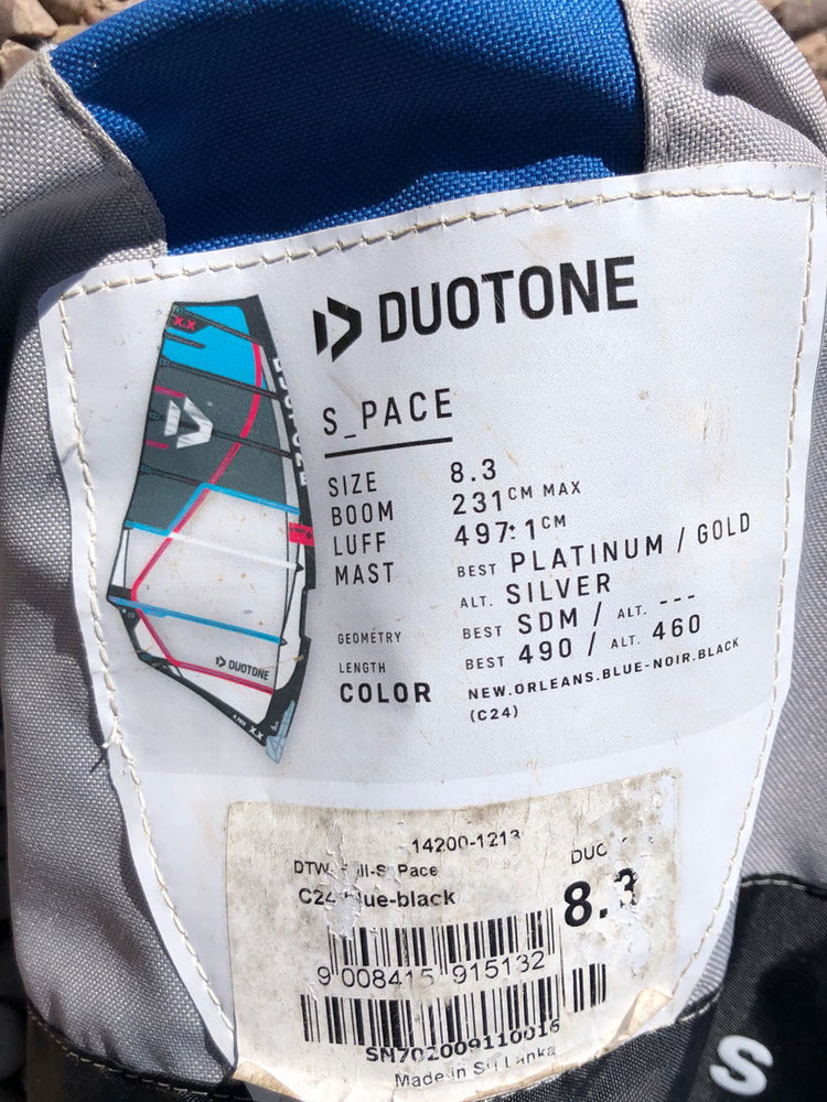 2020 Duotone S Pace 8.3 m2 Used windsurfing sails