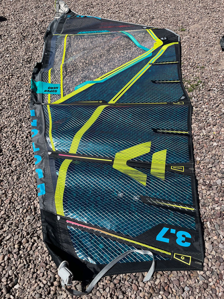 2020 Duotone Super Hero 3.7 m2 Used windsurfing sails