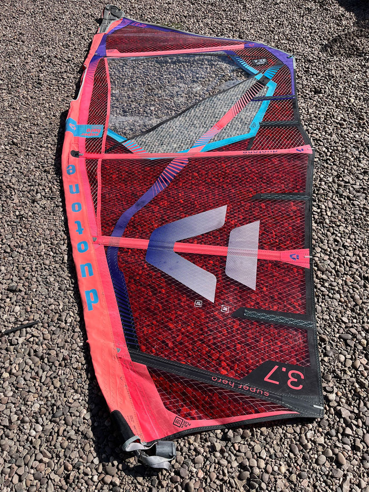 2023 Duotone Super Hero 3.7 m2 (window panel) Used windsurfing sails