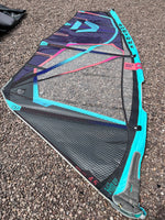 2022 Duotone Super Hero 4.5 m2 blue/pistachio Used windsurfing sails