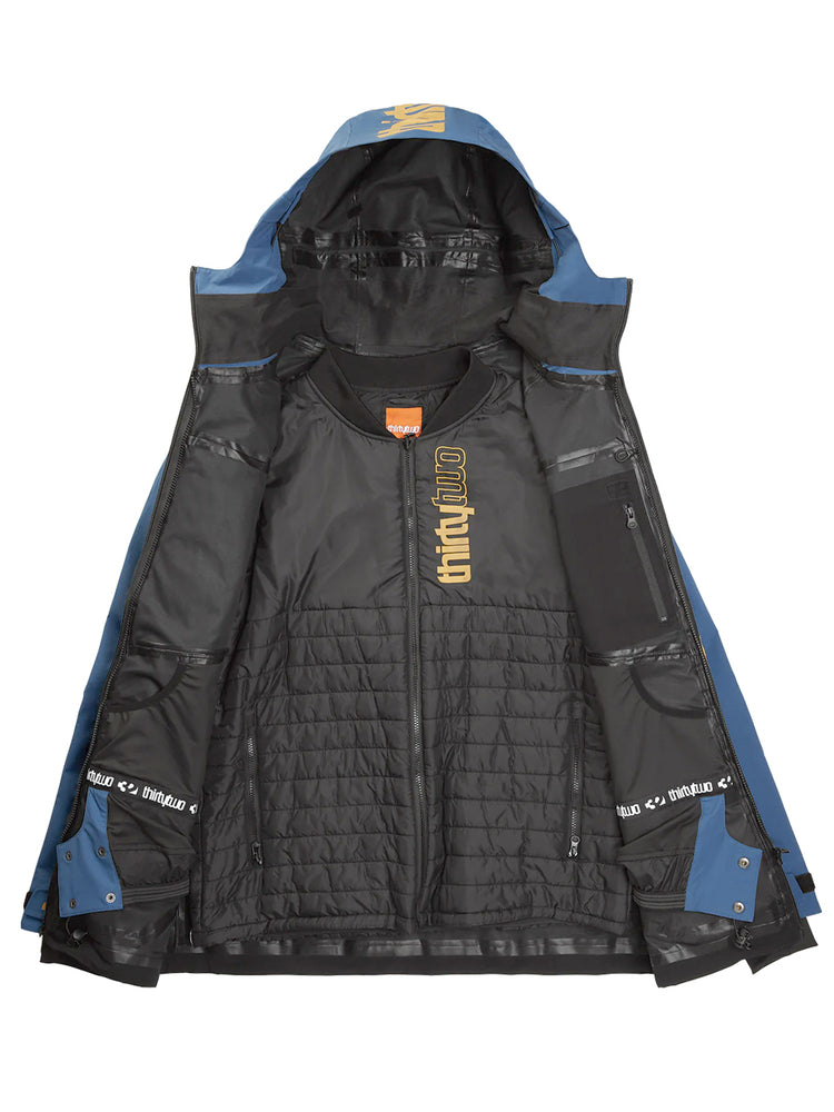 
                  
                    Load image into Gallery viewer, THIRTYTWO TM-3 SNOWBOARD JACKET - BLUE BLACK - 2024 SNOWBOARD JACKETS
                  
                