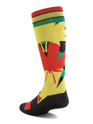 
                  
                    Load image into Gallery viewer, THIRTYTWO DOUBLE SNOWBOARD SOCKS - BLACK YELLOW SOCKS
                  
                