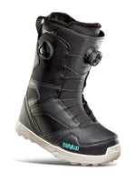 THIRTY TWO WOMENS STW DOUBLE BOA SNOWBOARD BOOTS - BLACK - 2024 BLACK SNOWBOARD BOOTS
