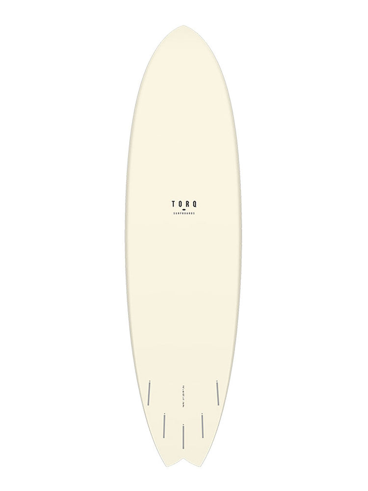 TORQ MOD FISH 6'10" SURFBOARD - CREAM FIBRE PATTERN SURFBOARDS