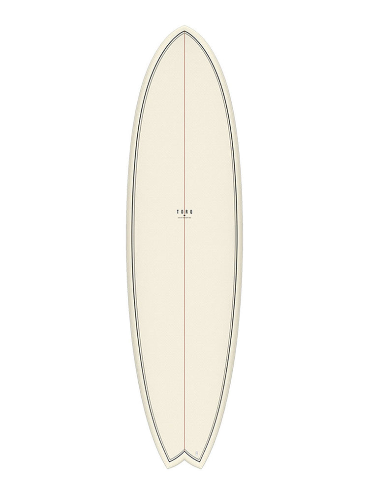 TORQ MOD FISH 6'10" SURFBOARD - CREAM FIBRE PATTERN 6'10" SURFBOARDS