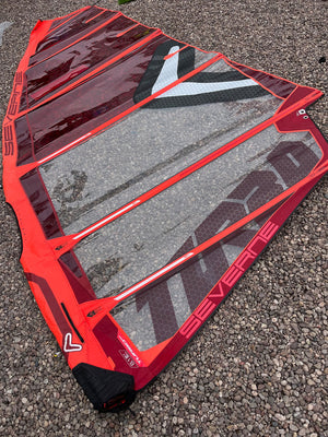 
                  
                    Load image into Gallery viewer, 2023 Severne Turbo M4 8.1 m2 Red Used windsurfing sails
                  
                