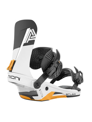 
                  
                    Load image into Gallery viewer, UNION ATLAS SNOWBOARD BINDINGS - WHITE/ORANGE - 2026 SNOWBOARD BINDINGS
                  
                