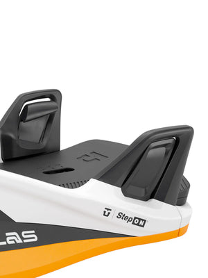 
                  
                    Load image into Gallery viewer, UNION ATLAS STEP ON SNOWBOARD BINDINGS - WHITE/ORANGE - 2026 SNOWBOARD BINDINGS
                  
                