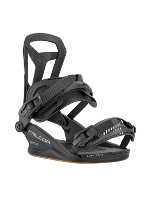 
                  
                    Load image into Gallery viewer, UNION FALCOR SNOWBOARD BINDINGS - BLACK - 2026 BLACK SNOWBOARD BINDINGS
                  
                