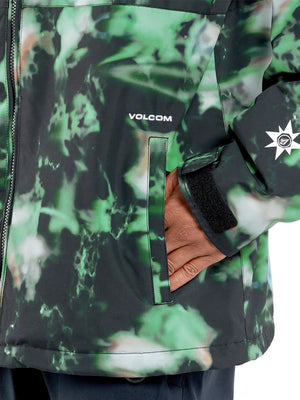 
                  
                    Load image into Gallery viewer, VOLCOM 2836 INSULATED SNOWBOARD JACKET - SPRITZ BLACK - 2024 SNOWBOARD JACKETS
                  
                