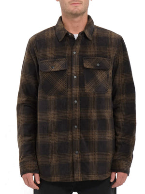 
                  
                    Load image into Gallery viewer, VOLCOM BOWERED FLEECE OVER-SHIRT - BISON - 2024 BISON FLEECE
                  
                