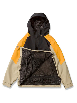 
                  
                    Load image into Gallery viewer, VOLCOM BRIGHTON PULLOVER SNOWBOARD JACKET - GOLD - 2024 SNOWBOARD JACKETS
                  
                