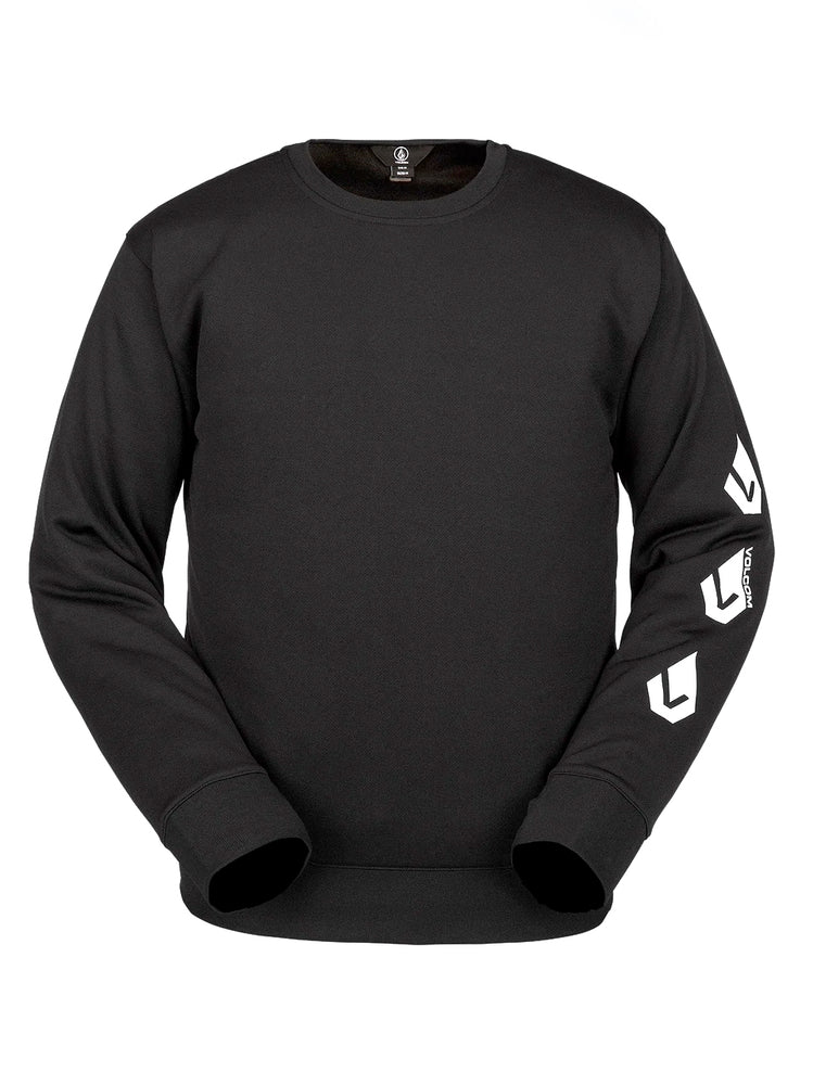 VOLCOM CORE HYDRO CREW - BLACK - 2024 BLACK SWEATERS