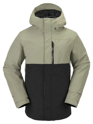 
                  
                    Load image into Gallery viewer, VOLCOM L GORE TEX SNOWBOARD JACKET - LIGHT MILITARY - 2024 LIGHT MILITARY SNOWBOARD JACKETS
                  
                
