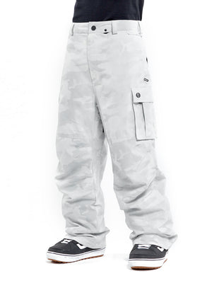 
                  
                    Load image into Gallery viewer, VOLCOM NWRK BAGGY SNOWBOARD PANT - WHITE CAMO - 2024 WHITE CAMO SNOWBOARD PANTS
                  
                