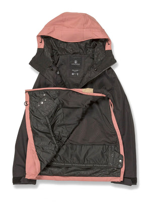 
                  
                    Load image into Gallery viewer, VOLCOM WOMENS ASHFIELD PULLOVER SNOWBOARD JACKET - EARTH PINK - 2024 SNOWBOARD JACKETS
                  
                
