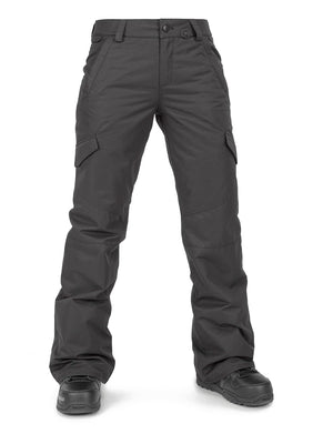 
                  
                    Load image into Gallery viewer, VOLCOM WOMENS BRIDGER INSULATED SNOWBOARD PANT - BLACK - 2024 BLACK SNOWBOARD PANTS
                  
                