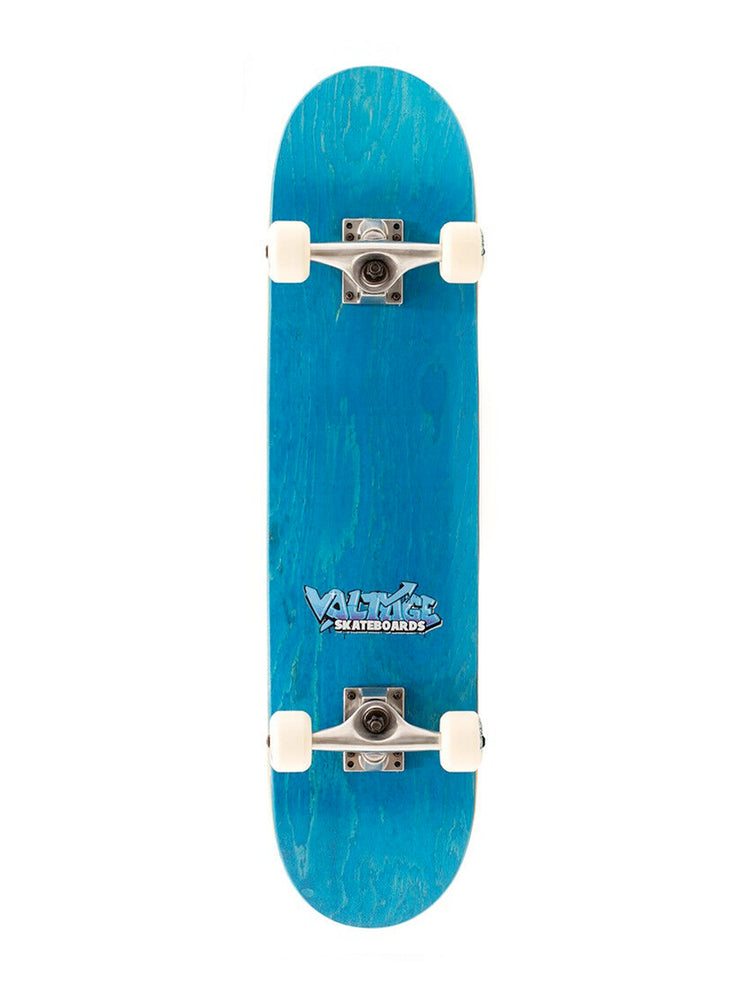 VOLTAGE GRAFFITI LOGO SKATEBOARD COMPLETE 7.5 BLUE skateboard completes