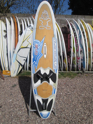 
                  
                    Load image into Gallery viewer, 2005 Starboard Evo 74 wood 74lts Used windsurfing boards
                  
                