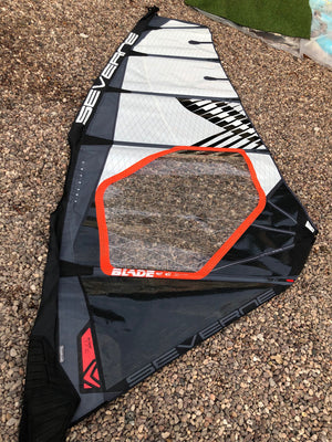 
                  
                    Load image into Gallery viewer, 2021 Severne Blade 3.7m2 ( window dent ) Used windsurfing sails
                  
                